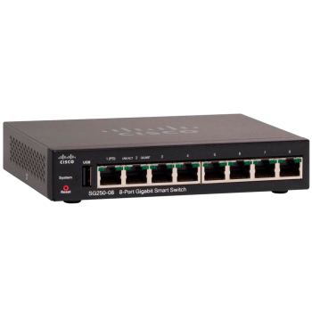 Комутатор Cisco SG250-08-K9-EU