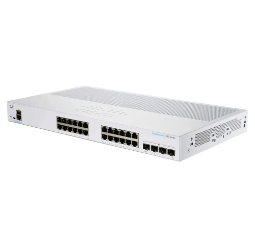 Комутатор Сisco CBS250-24P-4X-EU