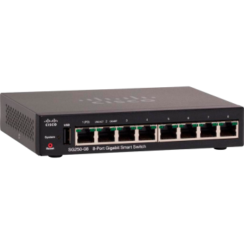 Комутатор Cisco SG250-08HP-K9-EU